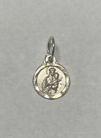 Sterling Silver 8mm Our Lady of Mount Carmel "Virgen del Carmen" Baby Medal