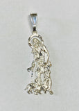 Sterling Silver Saint Lazarus "San Lazaro" Pendant