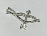 Sterling Silver Bow and Arrow "Ochosi" Pendant