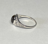 Sterling Silver Genuine Oval 8 x 6mm Tiger's Eye Dainty Filigree Ladies Ring