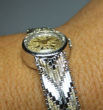 Vintage NOS 1960's Vulcain 17 Jewels Mechanical (Wind up) Sterling Silver Ladies Watch