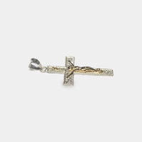 Sterling Silver & 14 Kt. Yellow Gold Crucifix INRI Pendant