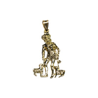 14 Karat Yellow Gold Saint Lazarus "San Lazaro" Polished Pendant (1.78")