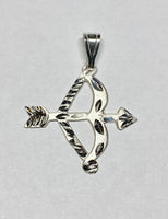 Sterling Silver Bow and Arrow "Ochosi" Pendant