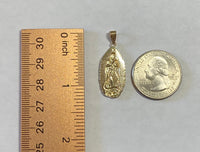 14 Karat Yellow Gold Our Lady of Guadalupe Pendant