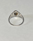 Sterling Silver Genuine Oval 8 x 6mm Tiger's Eye Dainty Filigree Ladies Ring