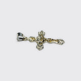 Sterling Silver & 14 Kt. Yellow Gold Crucifix INRI Pendant