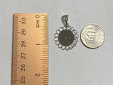 Sterling Silver and 14 Karat Yellow Gold Miraculous Virgin Mary "Milagrosa" Scalloped Medal