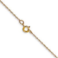 14 Karat Yellow Gold Genuine 5mm Round Ruby Pendant (Available with or without chain)