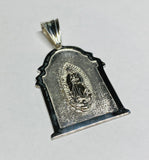 Sterling Silver Our Lady of Guadalupe 2.38" Chapel Medal