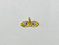 14 Karat Gold Ojos de Santa Lucia "Saint Lucy" Moving Eyes Pendant