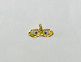 14 Karat Gold Ojos de Santa Lucia "Saint Lucy" Moving Eyes Pendant