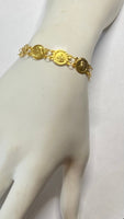 14 Karat Yellow Gold Traditional Catholic Saints Medal Bracelet (7.25" or 8")