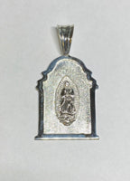 Sterling Silver Our Lady of Guadalupe 2.38" Chapel Medal