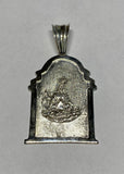 Sterling Silver Our Lady of Altagracia "Virgen de la Altagracia" 2.38" Chapel Medal