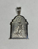 Sterling Silver Saint Lazarus "San Lazaro" 2.38" Chapel Medal