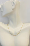 14K Solid Yellow Gold 1mm Cable Link Chain - Dainty - Perfect Pendant Chain