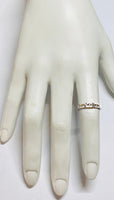 Vintage NOS 1960's 18 Karat White Gold Genuine Diamond Ladies Wedding Band