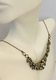 Vintage Antique Art Deco 1920's Sterling Silver 935 and Rhinestones 15 1/2" Necklace