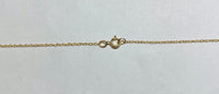 14 Karat Yellow Gold "15" Cubic Zirconia Pendant (Available with or without Chain)