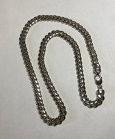 Rhodium Plated Sterling Silver 8.5mm Miami Cuban Link 24" Chain