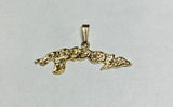 14 Karat Yellow Gold Island Charm Pendant