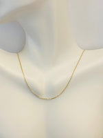 14K Solid Yellow Gold 1mm Cable Link Chain - Dainty - Perfect Pendant Chain