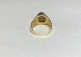 Vintage NOS 1960's 10K Yellow Gold Genuine Tiger's Eye Man's Ring