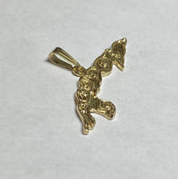 14 Karat Yellow Gold Island Charm Pendant