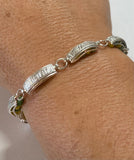 Sterling Silver Orisha Orula Yoruba Ilde Covered Santeria Bracelet