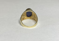 Vintage NOS 1960's 10K Yellow Gold Genuine Lapis Lazuli Man's Ring