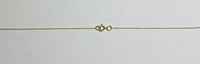 14 Karat Yellow Gold Genuine Azabache Jet Star of David 16" Necklace