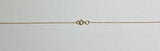 14 Karat Yellow Gold Genuine Azabache Jet Star of David 16" Necklace