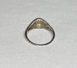 Vintage 1950's 18 Karat White Gold and 1/5 Carat Genuine Diamond Ladies Ring