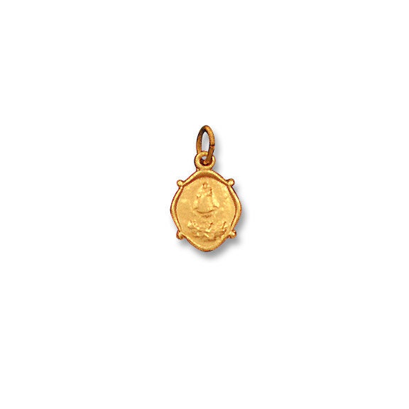 14 Karat Yellow Gold Our Lady of Charity "Caridad del Cobre" 0.40" x 0 ...