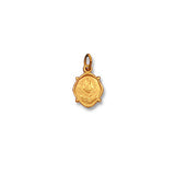 14 Karat Yellow Gold Our Lady of Charity "Caridad del Cobre" 0.40" x 0.32" Dainty Medal