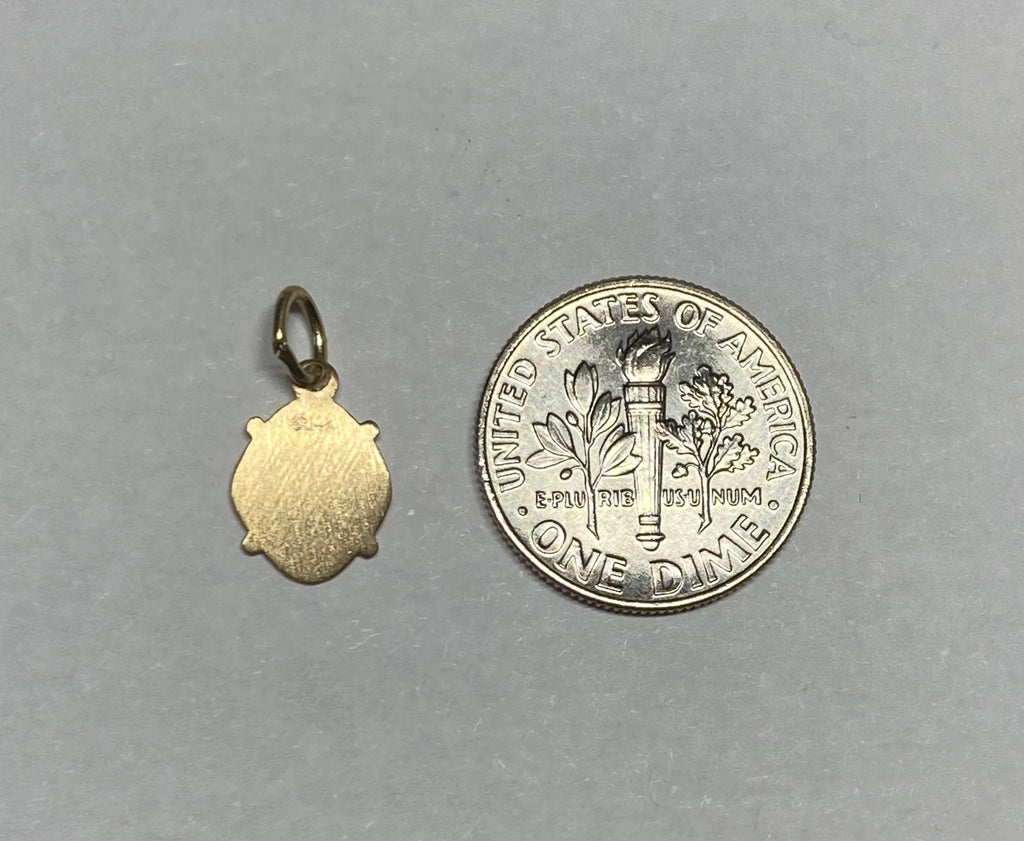 14 Karat Yellow Gold Our Lady of Charity "Caridad del Cobre" 0.40" x 0 ...