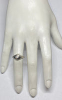 Vintage 1950's 18 Karat White Gold and 1/5 Carat Genuine Diamond Ladies Ring