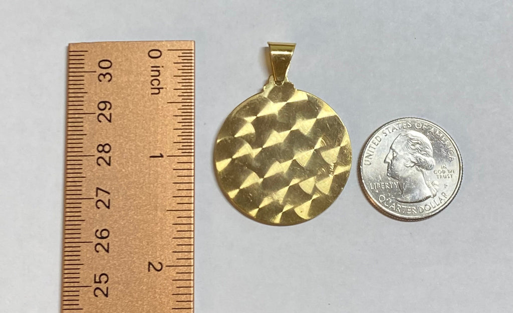 14 Karat Yellow Gold w/Rhodium Our Lady of Charity "Caridad del Cobre ...