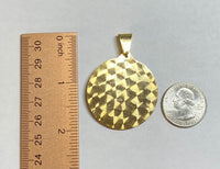 14 Karat Yellow Gold w/Rhodium Our Lady of Charity "Caridad del Cobre" 38.1mm (1.50") Round Medal