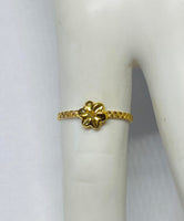 10 Karat Yellow Gold Girls/Ladies Daisy Ring