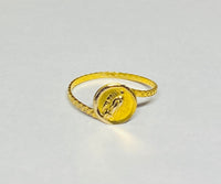 14 Karat Yellow Gold Our Lady of Guadalupe Medal Ring