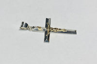 Sterling Silver & 14 Karat Yellow Gold Crucifix Pendant