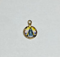 Vintage NOS 10K Yellow Gold Miraculous Virgin Mary "Milagrosa" 12.8mm Medal