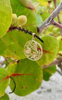 10K Yellow Gold Seahorse, Starfish and Shell Sea Life Pendant