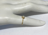 10 Karat Yellow Gold and 4mm Genuine Freshwater Pearl Girls/Ladies Ring