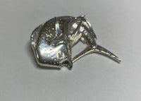 Sterling Silver and Genuine Diamond Bull Dolphin "Mahi-Mahi" Fish Pendant