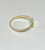 14K Yellow Gold San Lazaro "Anillo de Medallita" 8mm Medal Ring