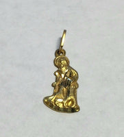 14 Karat Yellow Gold Saint Lazarus "San Lazaro" Pendant