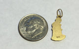 14 Karat Yellow Gold Saint Lazarus "San Lazaro" Pendant